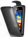Samsung Galaxy Ace S5830 Δερμάτινη Προστατευτική Θήκη Μαύρο